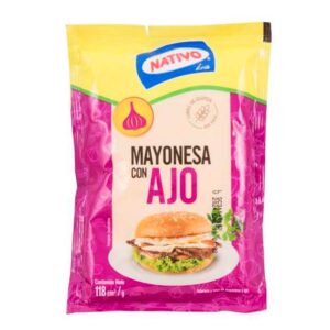 Mayonesa Nativo De Ajo 118Gr